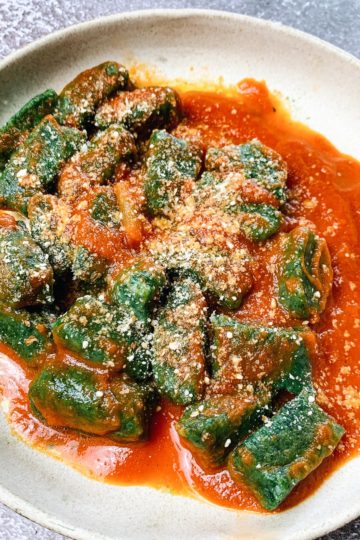 potato kale gnocchi