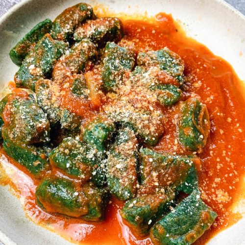 potato kale gnocchi