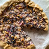 Radicchio, walnuts and tofu quiche