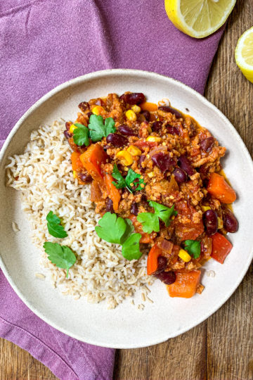 vegan chili sin carne