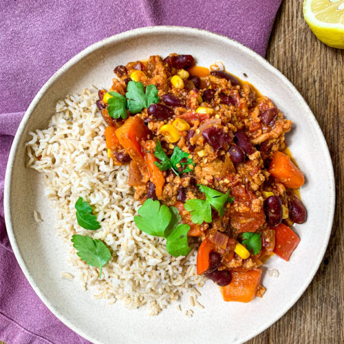 vegan chili sin carne