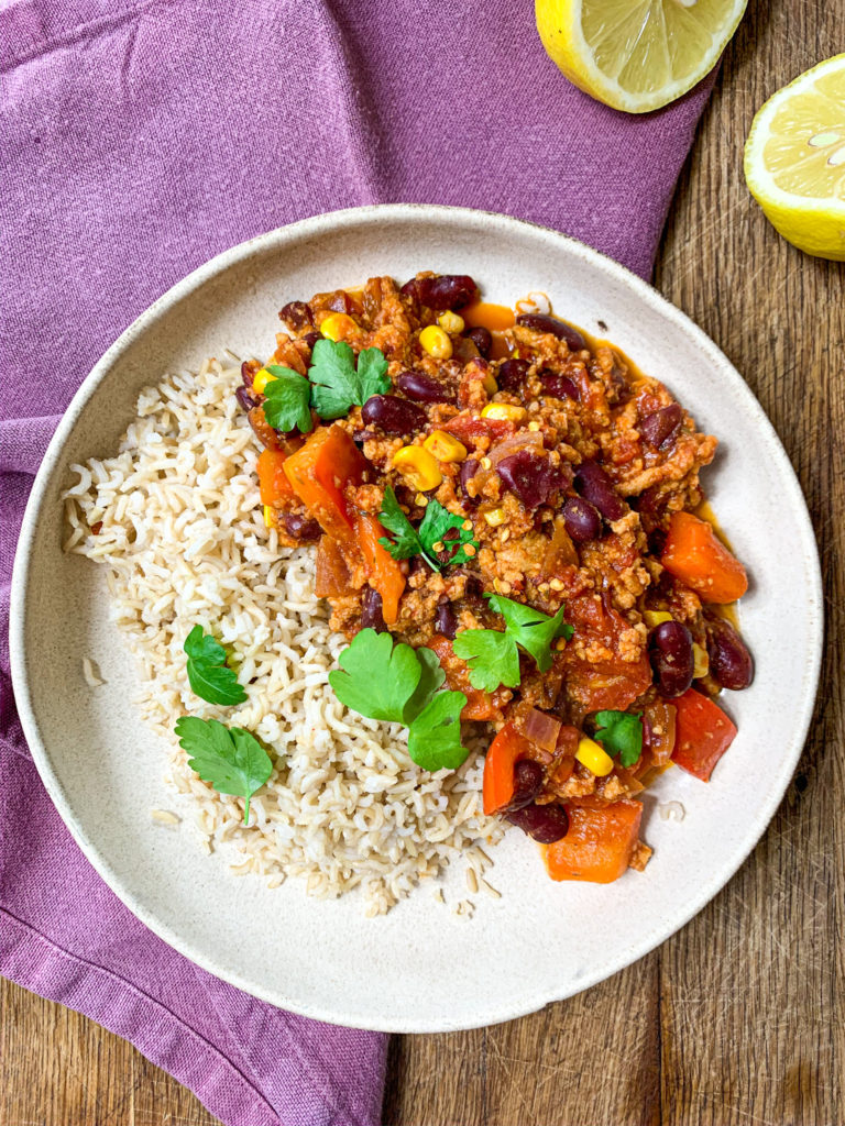 vegan chili sin carne