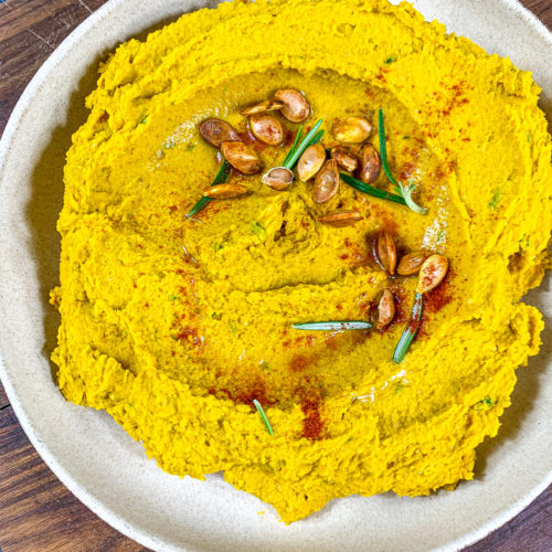 Roasted pumpkin hummus