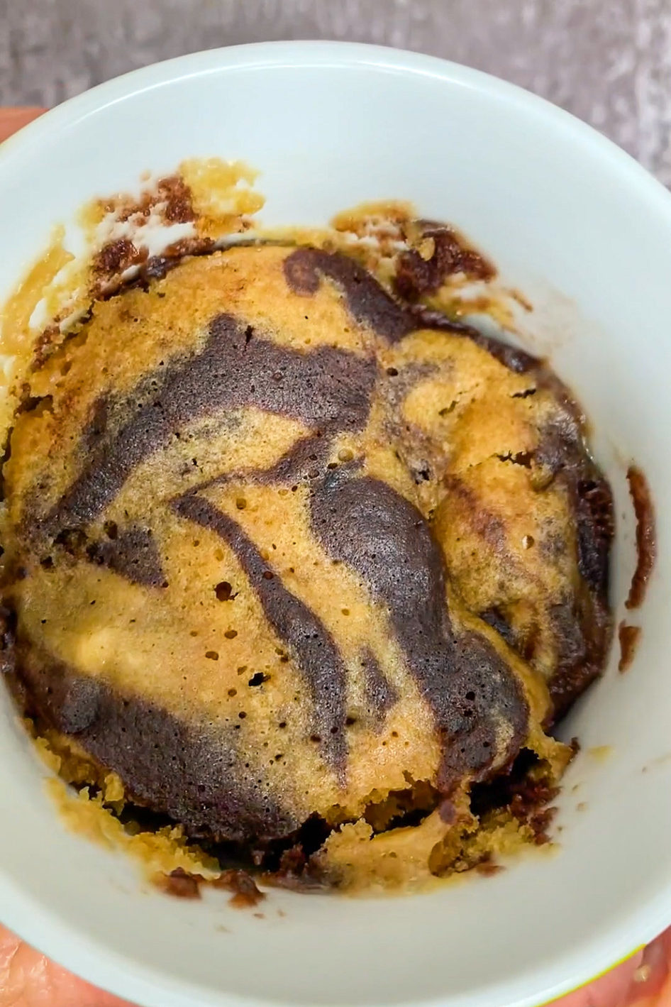Vegan Marble Mug Cake | Quick 1 Minute Microwave Cake