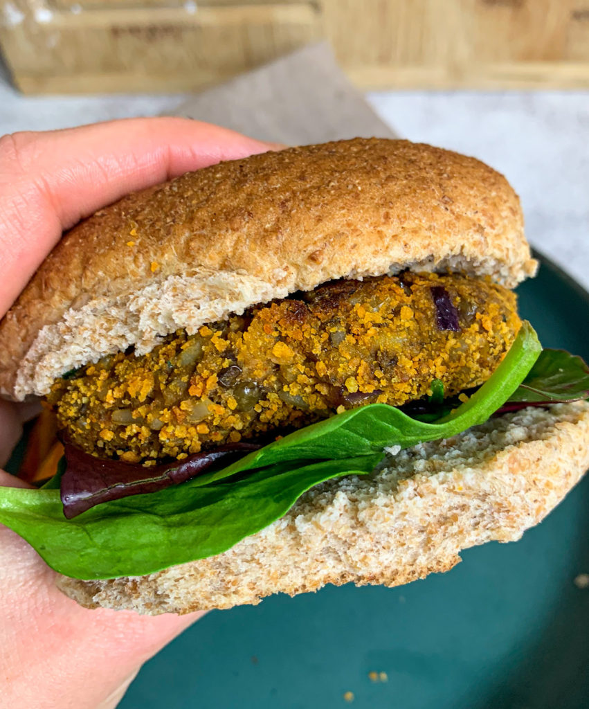 lentils and brown rice veggie burgers