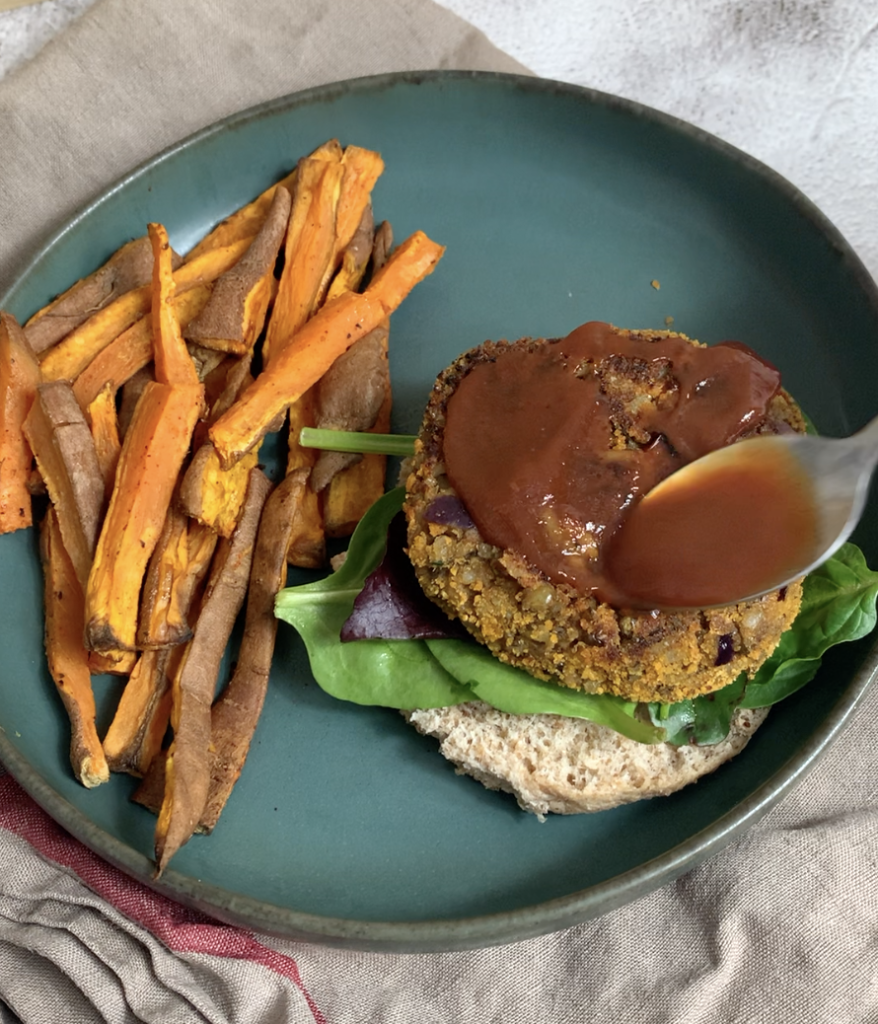lentils and brown rice veggie burgers
