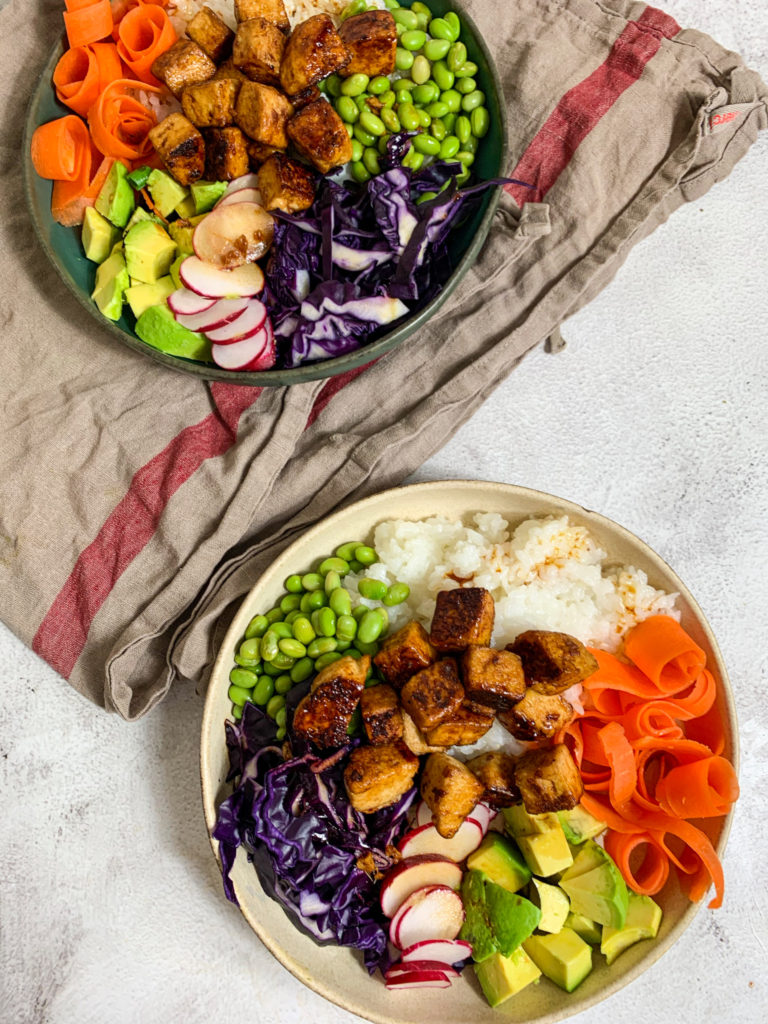 Vegan Poké Bowl with tofu