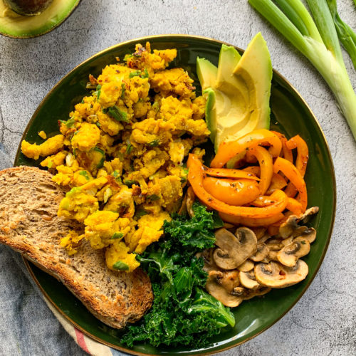 Chickpea flour scramble