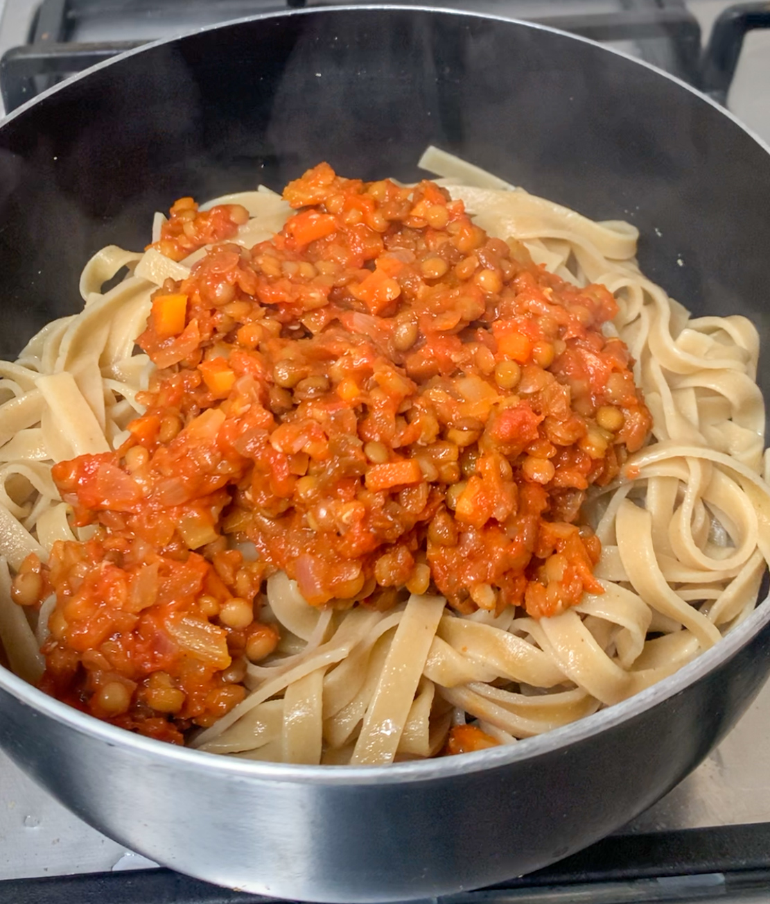 Tagliatelle With Lentils Ragú Vegan Bolognese • Recipes and Places