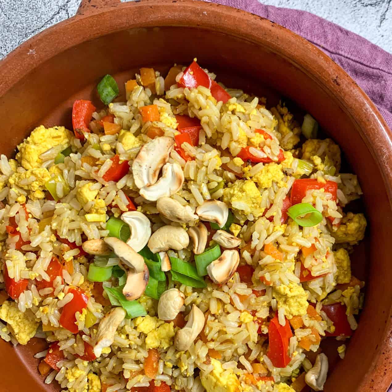 Vegan Egg Fried Rice