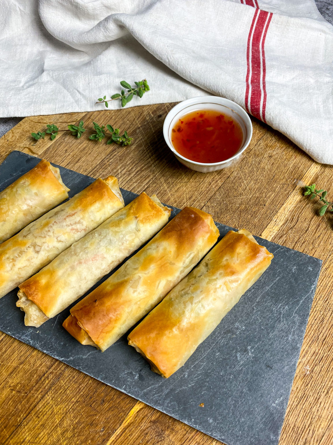Spring Flour Row Baked Vegetable Spring Rolls With Filo Pastry • Recipes and Places