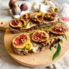 fig and vegan ricotta toast