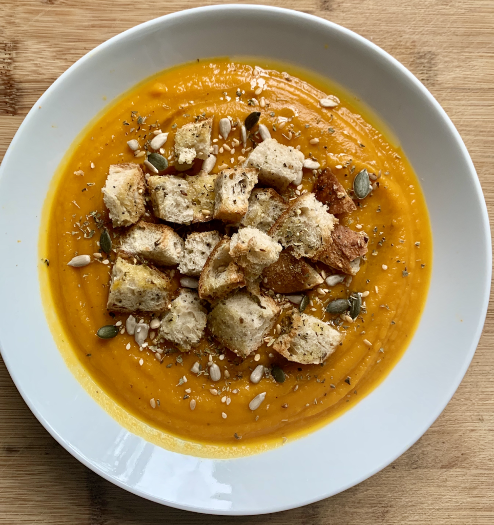 Pumpkin, Sweet Potato And Carrot Soup