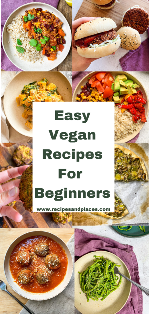 easy vegan recipes for beginners , with simple ingredinets