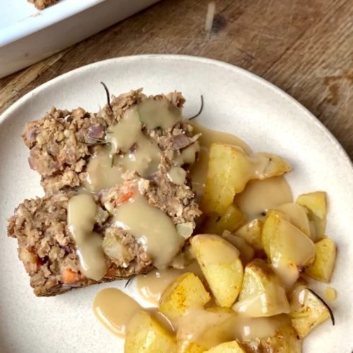 Vegan lentil loaf