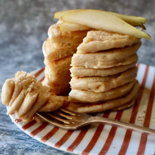 easy vegan fluffy pancakes
