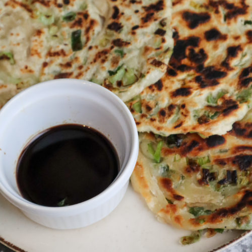 vegan scallion pancakes