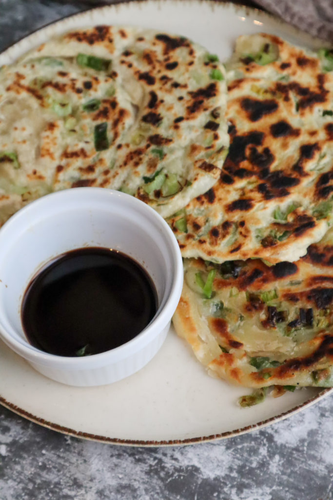 Vegan scallion pancakes