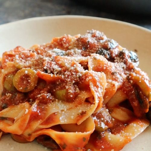 pasta alla puttanesca vegan