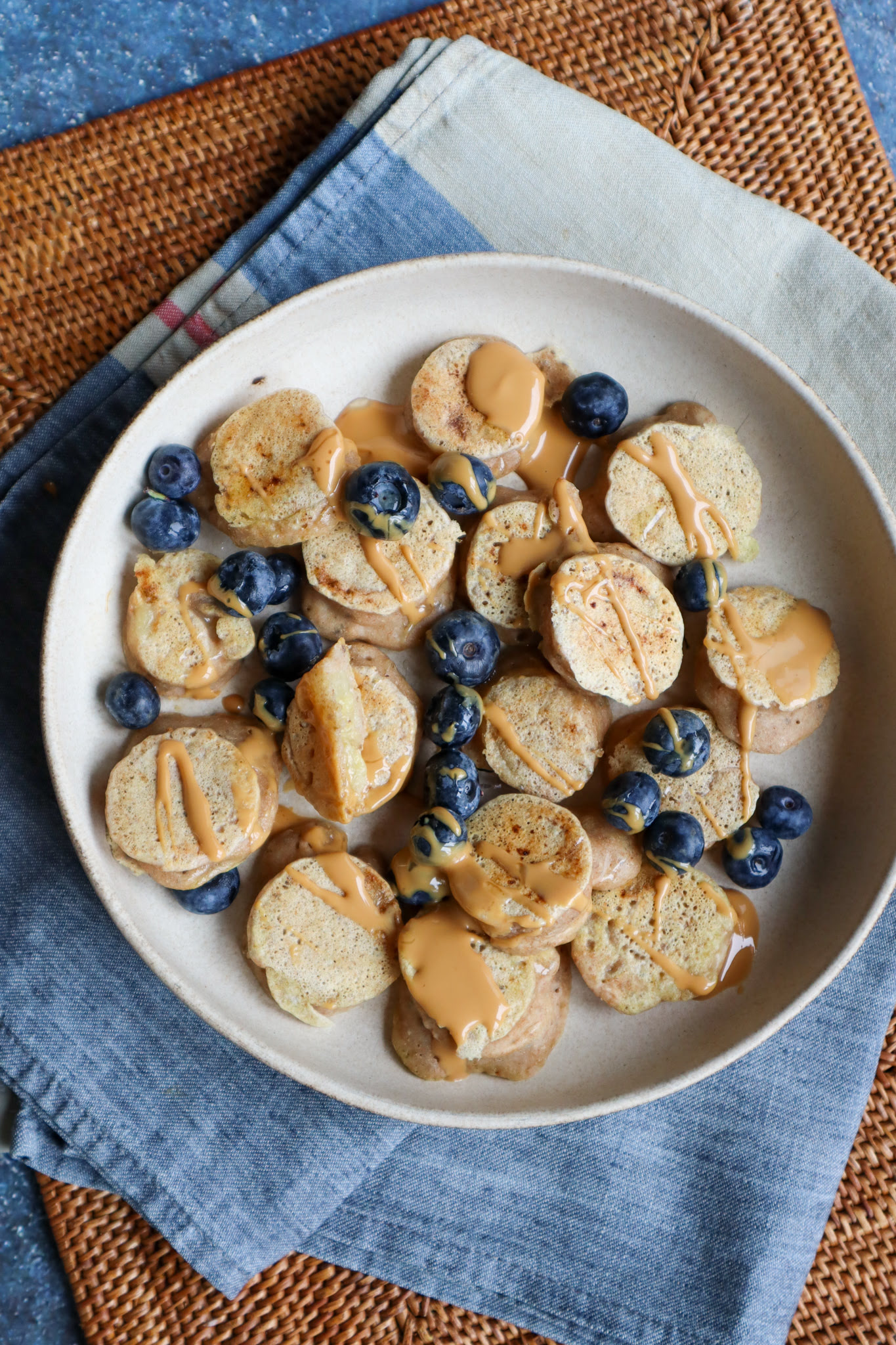 vegan mini pancake bites