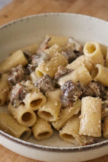 vegan pasta alla gricia