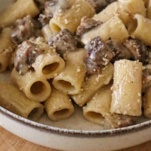 vegan pasta alla gricia