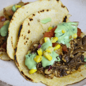 tempeh mushrooms tacos