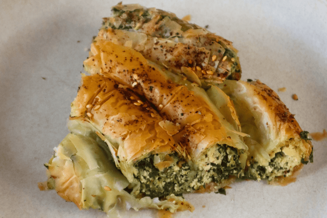 Vegan Borek Inspired Swirl Pie - Tofu And Spinach