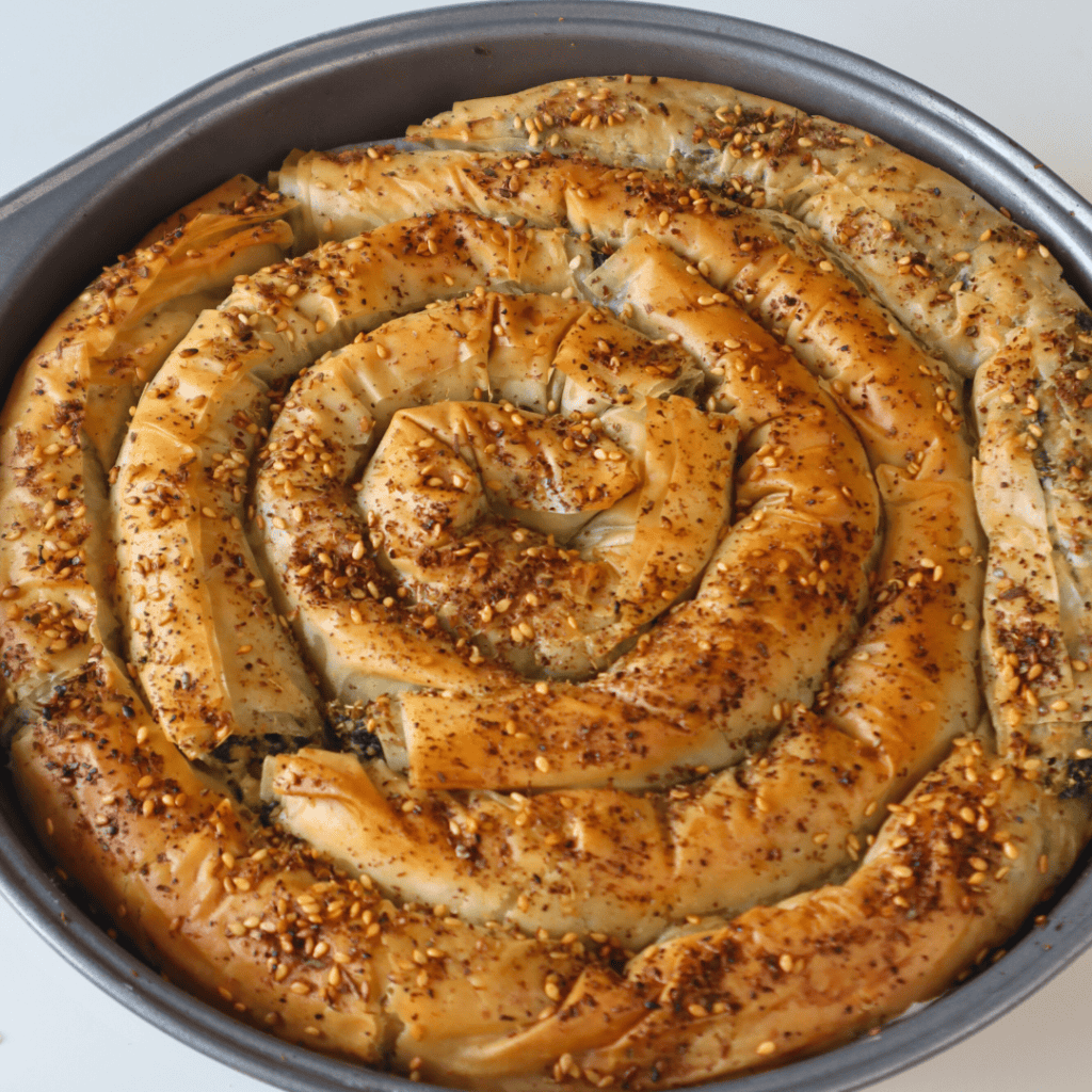 Vegan Borek Inspired Swirl Pie - Tofu And Spinach