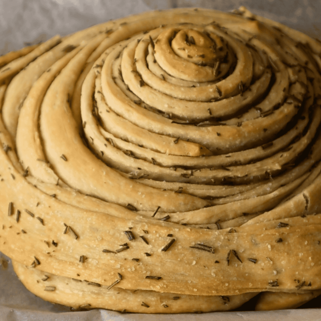 Tear Apart Pizza Dough Spiral 