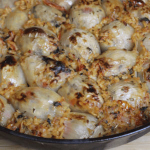 greek stuffed onions