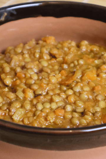 stewed lentils