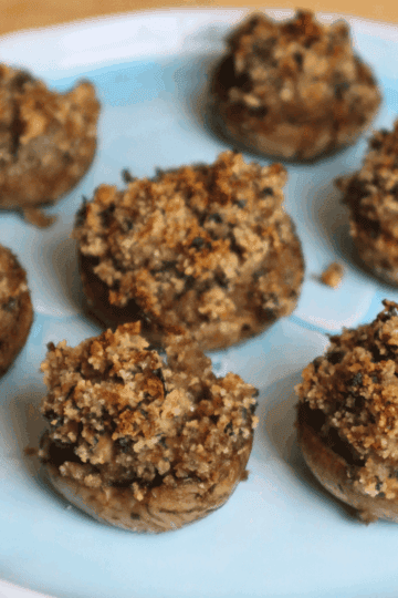 vegan stuffed mushrooms