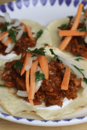 crispy tofu tacos