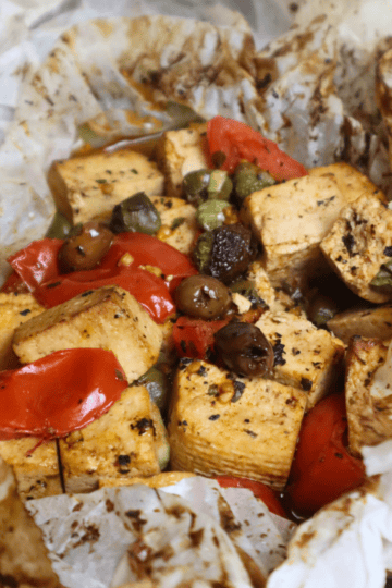 Mediterranean Tofu Bake With Nori Seaweed
