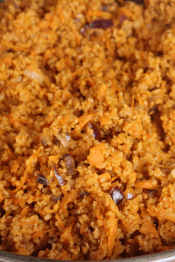 fine bulgur pilaf