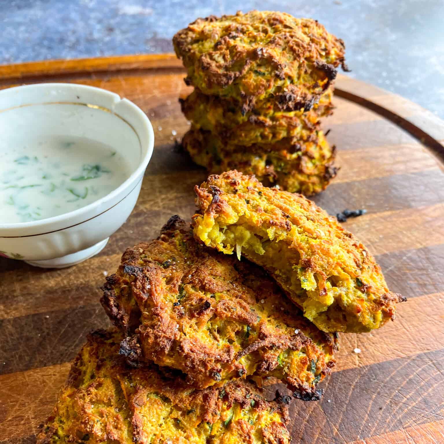 vegetable fritters baked

