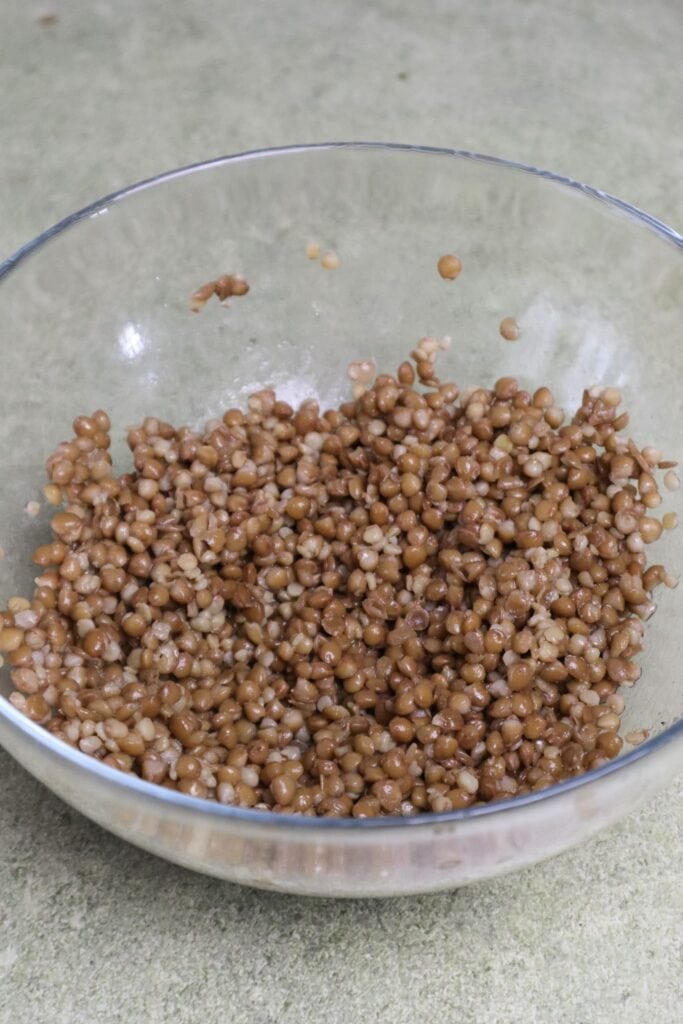 lentils in a bowl