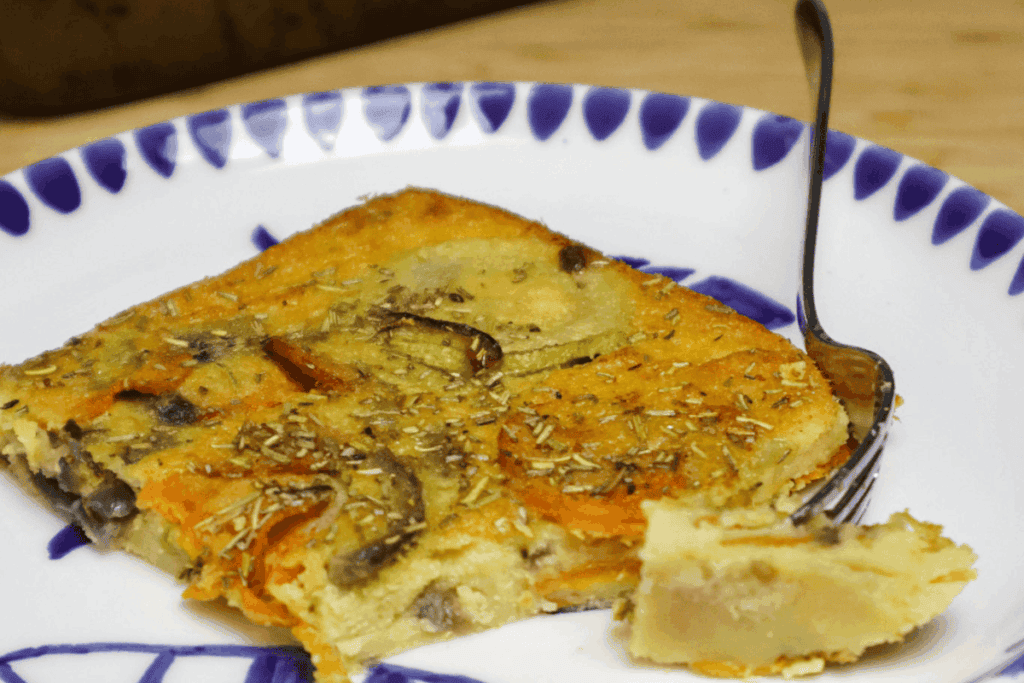 Italian Chickpea Flatbread With Vegetables - Farinata Con Verdure