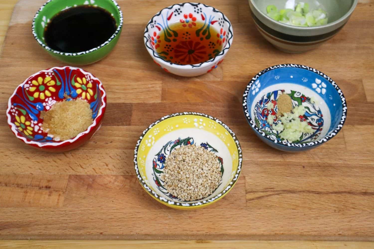ingredients for bean curd knot sauce