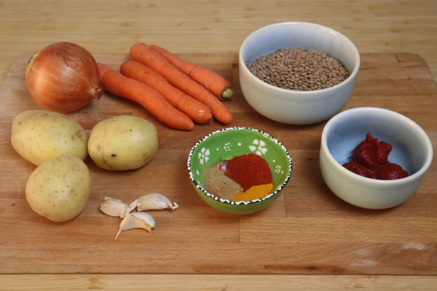 Ingredients For Moroccan Lentils