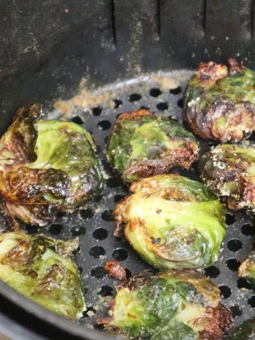 brussel sprouts cooked in the air fryer