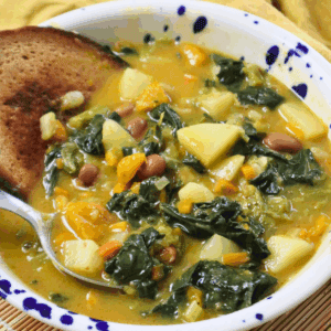 tuscan vegetable soup with beans and kale